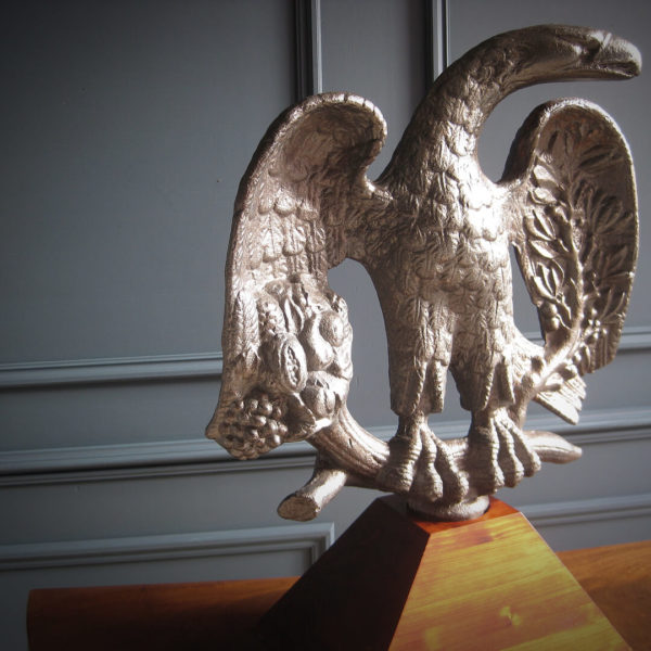 Cast iron American printing press eagle