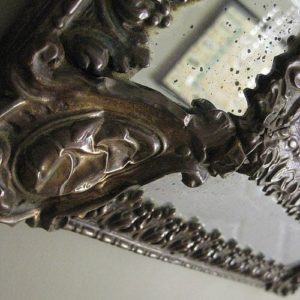 antique cushion mirror
