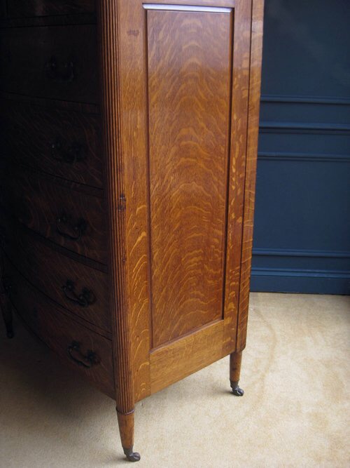 American oak chest of drawers