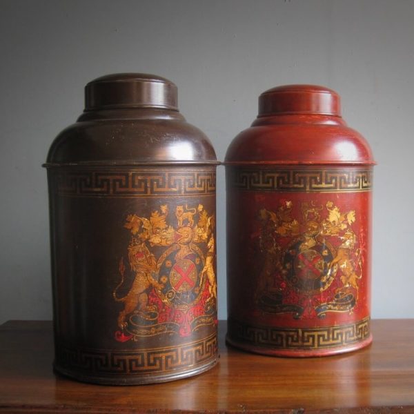 Toleware tea canister