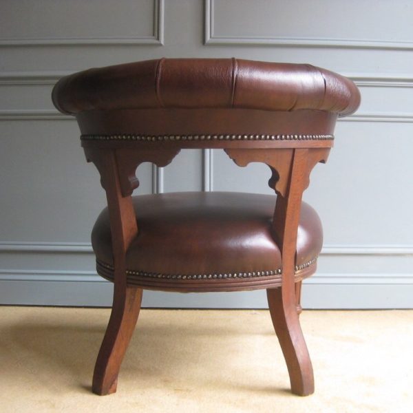 antique leather chair