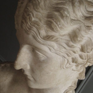 classical plaster bust