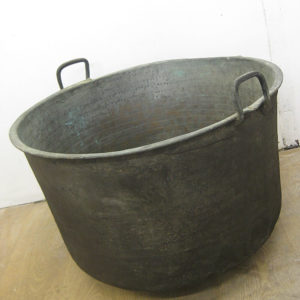 antique copper log basket