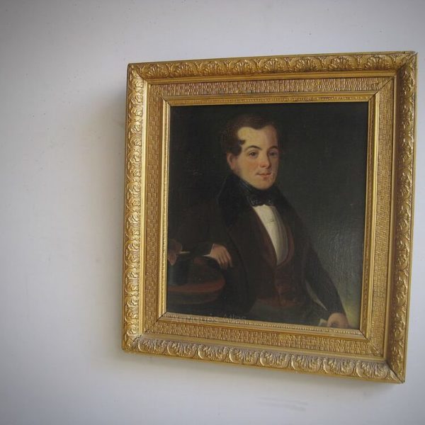 Victorian gentleman oil portrait