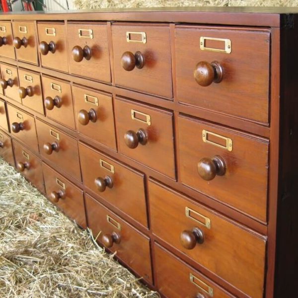Victorian bank of drawers