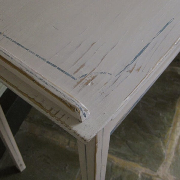 Painted 19thC pine side table