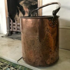 Victorian copper fireside bucket