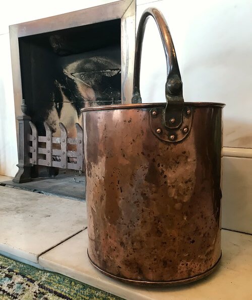 copper log bucket