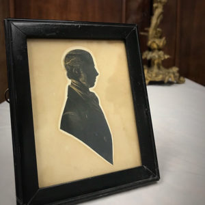 Silhouette portrait George Stephenson