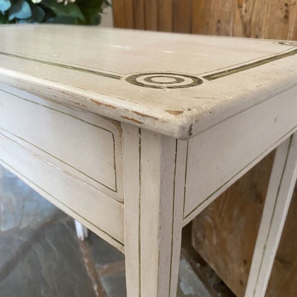 pine side table painted