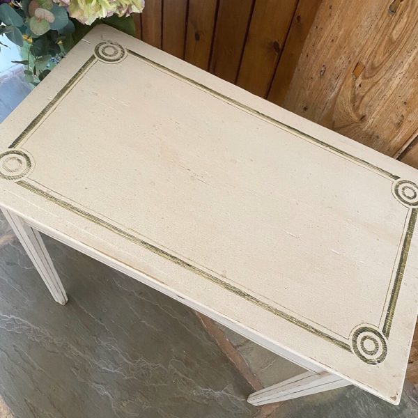distressed painted table
